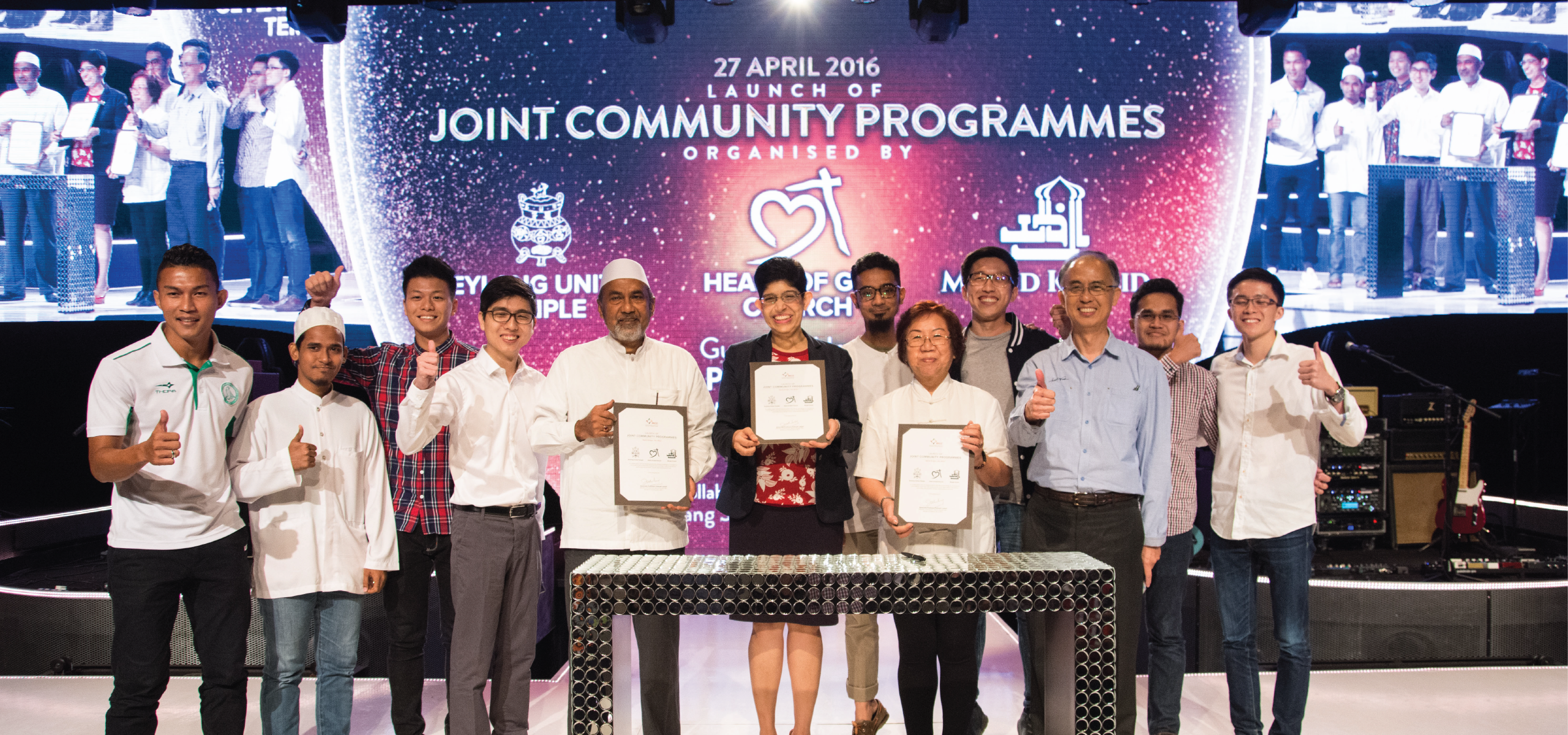 Dr Fatimah Lateef at the launch of the Joint Community Programmes for Geylang Serai IRCC ar Heart of God Church (Singapore)