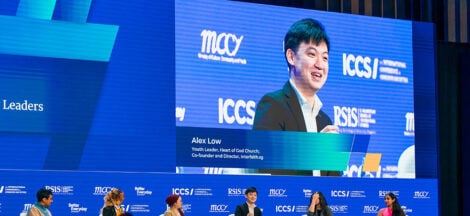 Alex Low at ICCS 2025, representing Heart of God Church